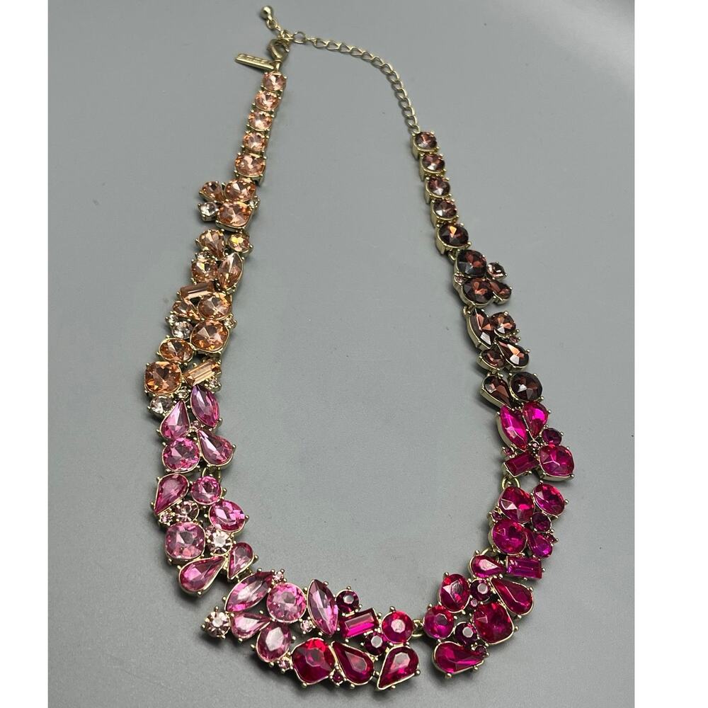 White House Black Market Jeweled Ombre StatementNecklace